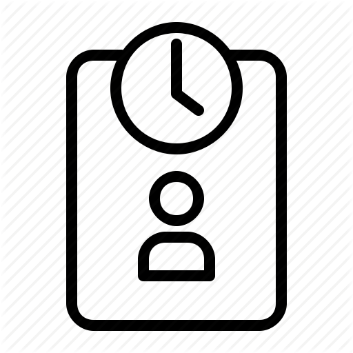 512x512 Attendance, Business, Employee, Job, Ontime, Time, Worker Icon