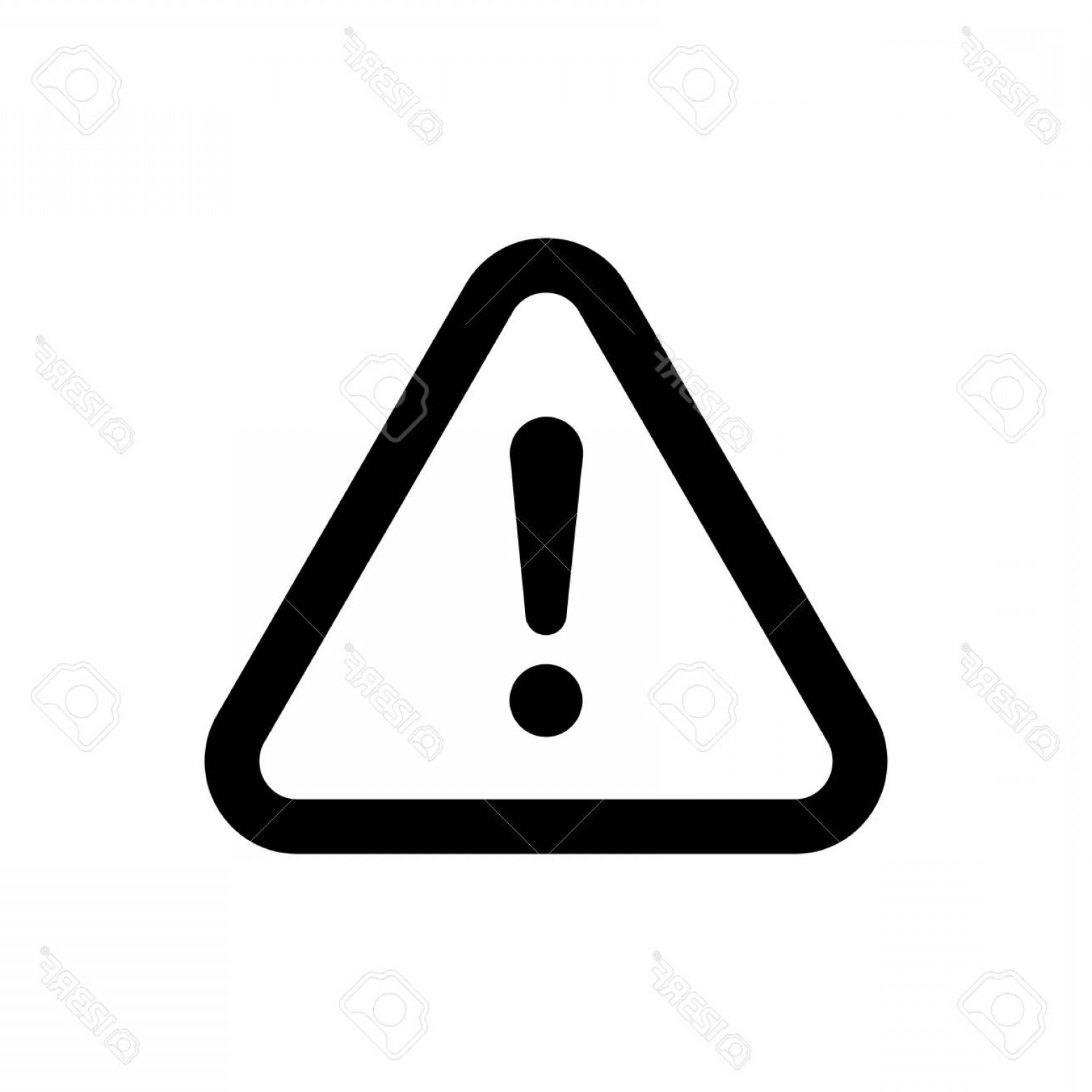 1560x1560 Photostock Vector The Attention Icon In Flat Style Danger Symbol