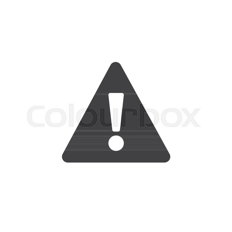 800x800 Warning Attention Icon Vector, Filled Stock Vector Colourbox