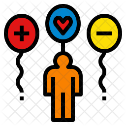 256x256 Attitude Icon Of Colored Outline Style
