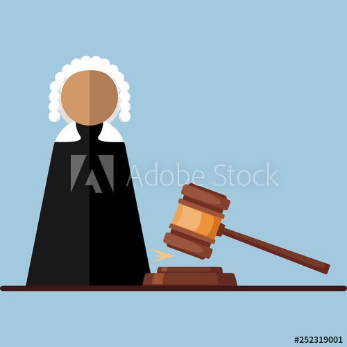 500x500 Judge In The Court Room, Attorney Icon Isolated On Background