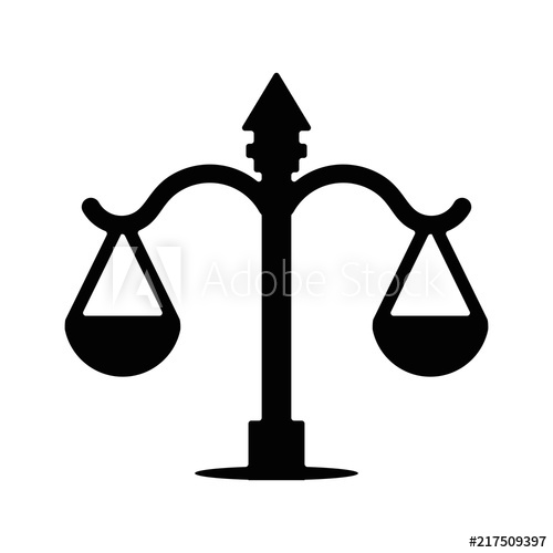 500x500 Justice Scale Logo Law Icon Attorney Symbol Vector