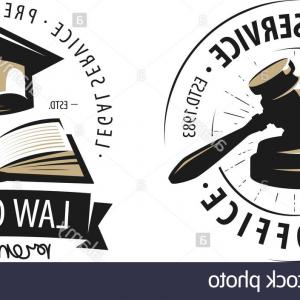 300x300 Law Office Icon With Scales Of Justice Illustration Vector Vintage