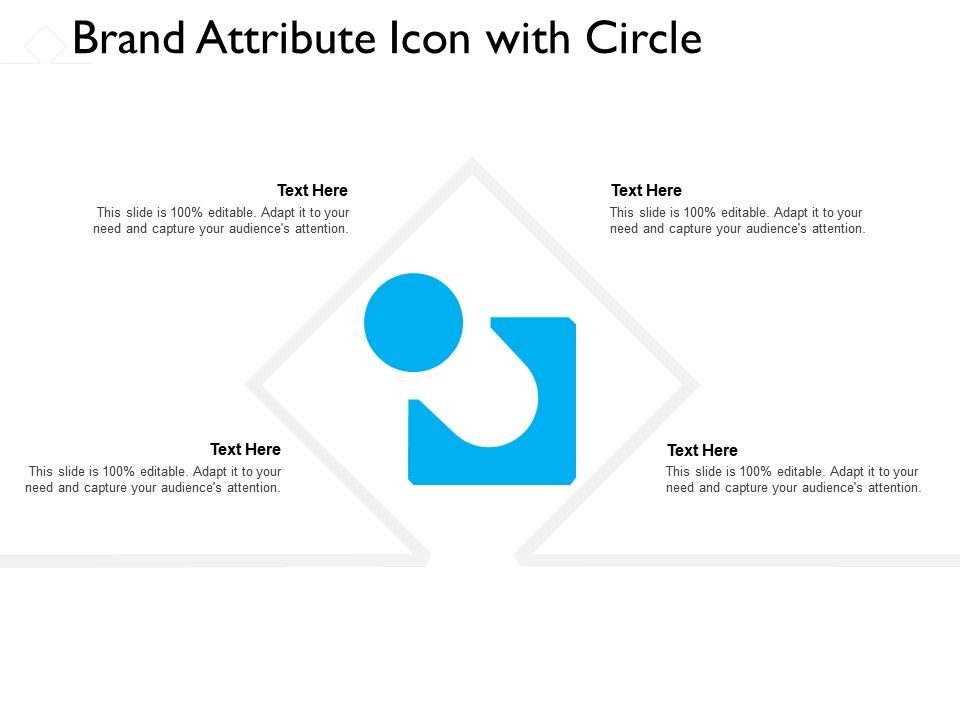 960x720 Brand Attribute Icon With Circle Powerpoint Presentation Slides