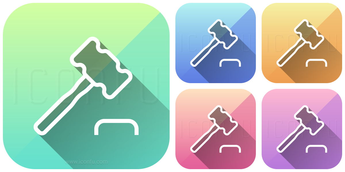 1200x600 Auction Hammer Icon