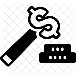 256x256 Auction Icon Of Glyph Style