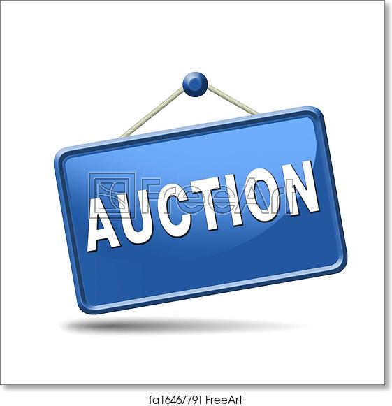 561x581 Free Art Print Of Auction Icon Online Auction Sign Bid And Buy