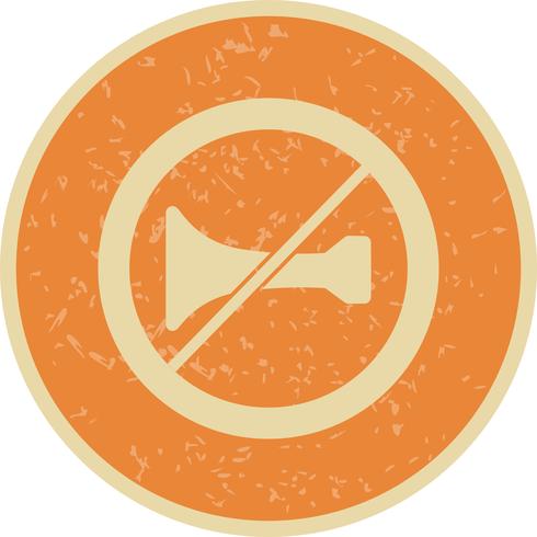 490x490 Vector Audible Warning Devices Prohibited Icon