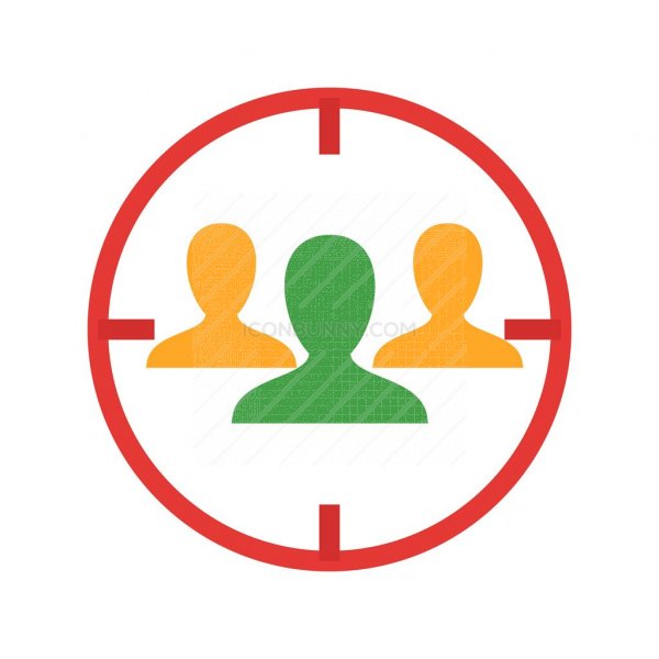 Target Audience Flat Multicolor Icon 600x600 Target Audience Flat Multicolor Icon
