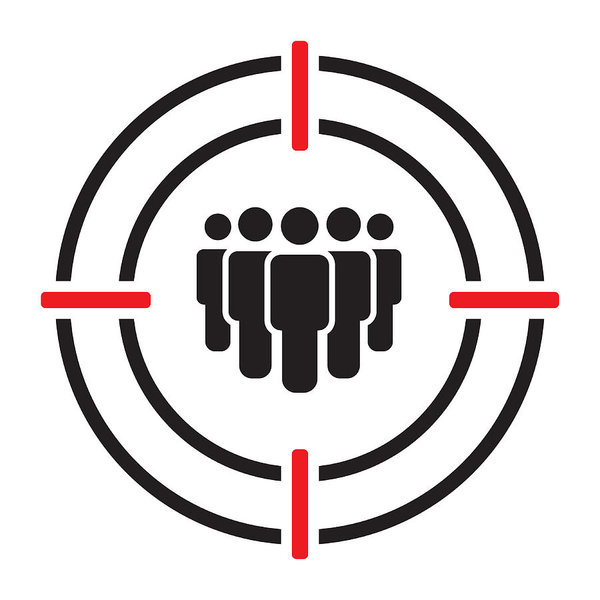 Target Audience Vector Icon Art Print 600x600 Target Audience Vector Icon Art Print