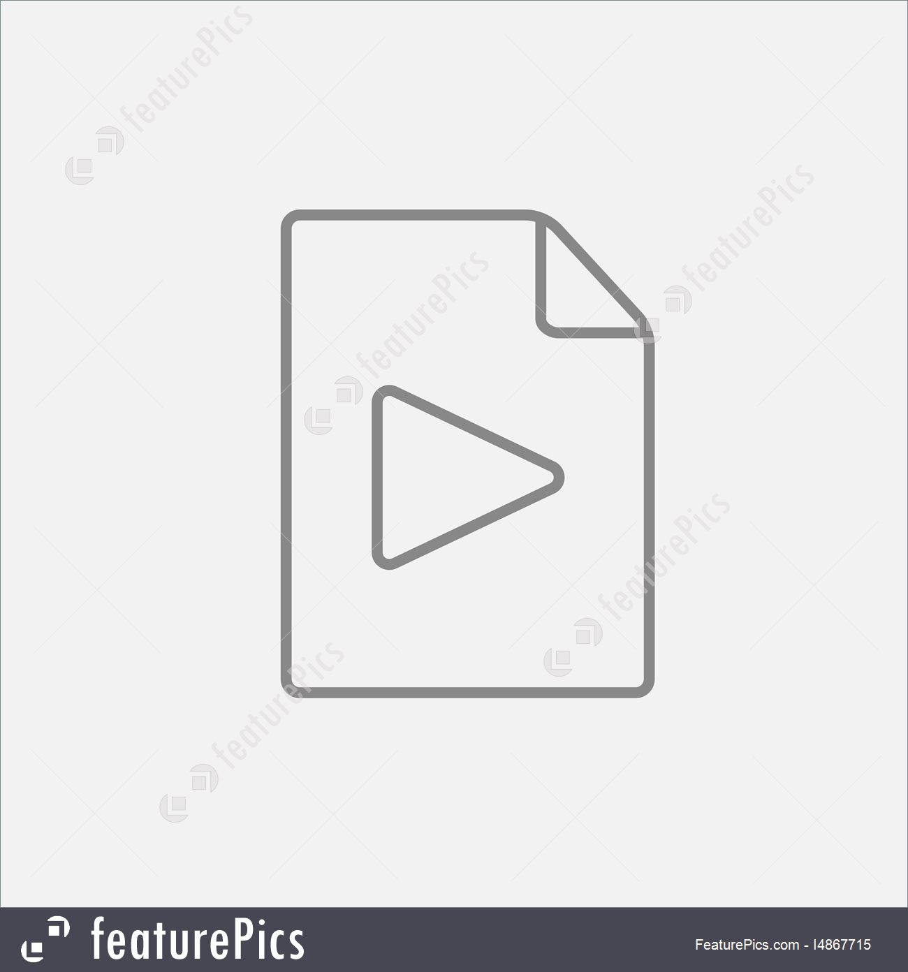 1300x1392 Audio Line Icon Stock Illustration