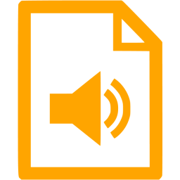 256x256 Orange Audio Icon