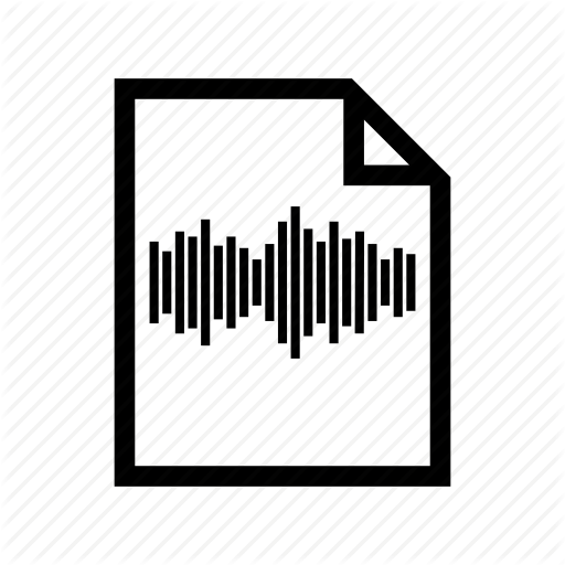 512x512 Audio, Clip, File, Music, Sound, Wav Icon