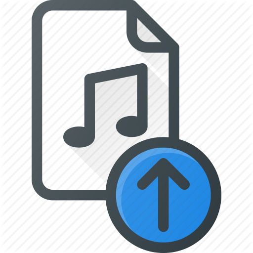 512x512 Audio, File, Music, Sound, Upload Icon