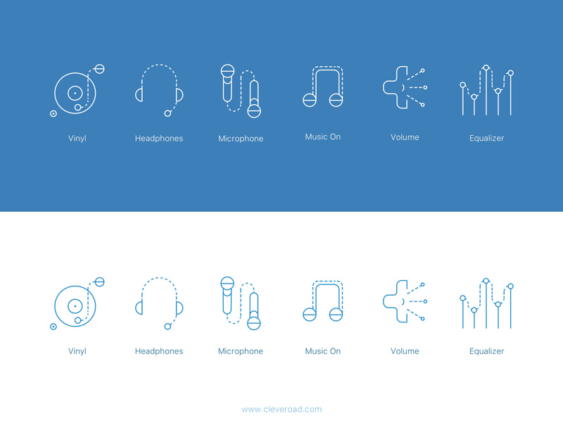 800x601 Audio Icons Sketch Freebie