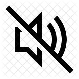 256x256 No Audio Icon Of Line Style