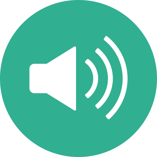 512x512 Audio, Circle, Music, Sound, Speaker, Volume Icon