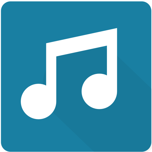 512x512 Audio, Design, Material, Media, Music, Play, Square Icon