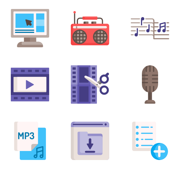 600x564 Audio Icons