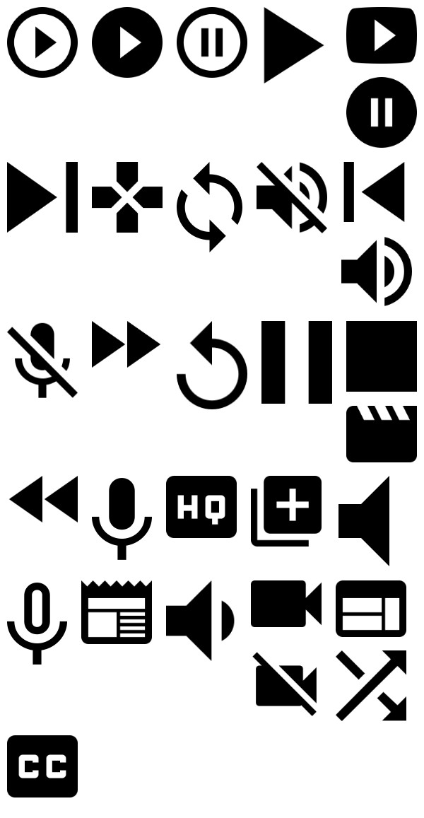 600x1157 Material Audio Video Icons Free Icon Packs Ui Download