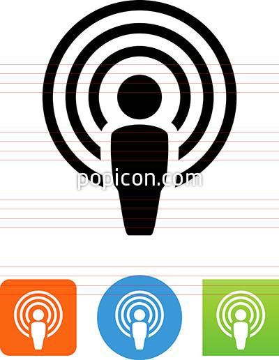 400x516 Person With Audio Waves Icon