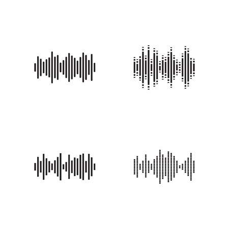 450x450 Illustration Of Audio Wave Icon Design Template Royalty Free