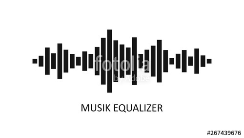 500x282 Vector Music Equalizer Icon Audio Waves Background Sound Waves