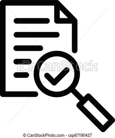 393x470 Audit Icon Vector Magnifying Glass Like Check Assess Verify