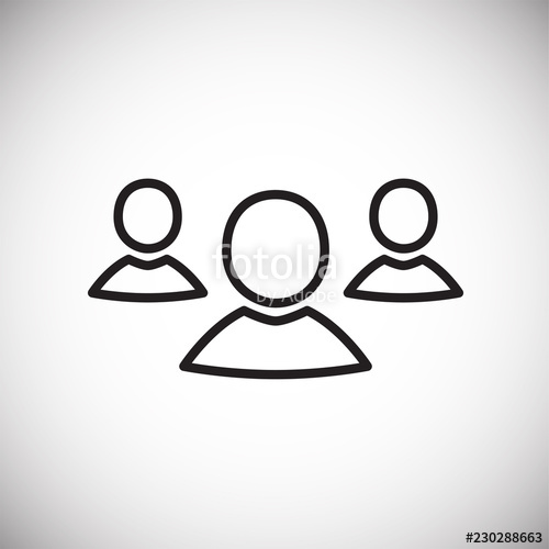 500x500 Social Auditory Thin Line On White Background Icon Stock Image