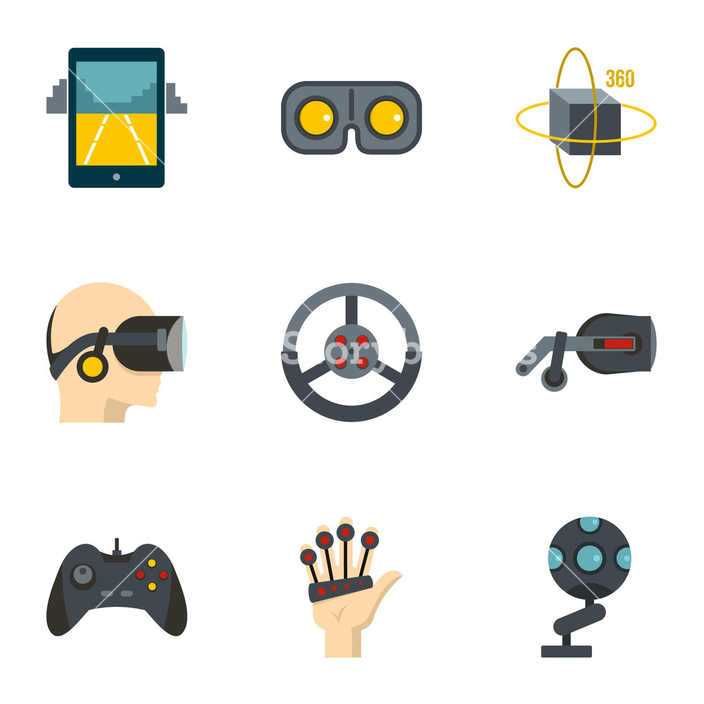 Augmented Reality Icons Set Flat Set Of Augmented Reality 1000x1000 Augmented Reality Icons Set Flat Set Of Augmented Reality