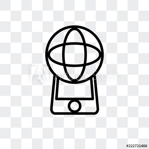 Augmented Reality Icon Isolated On Transparent Background Modern 500x500 Augmented Reality Icon Isolated On Transparent Background Modern
