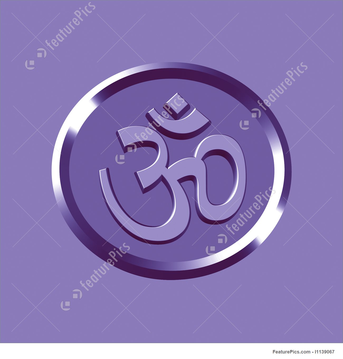 1300x1360 Aum Icon Stock Illustration