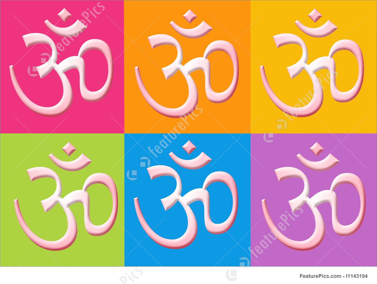 1300x979 Aum Icon Stock Illustration