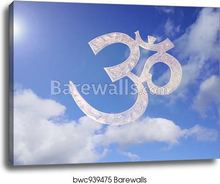 453x379 Aum Icon, Canvas Print Barewalls Posters Prints