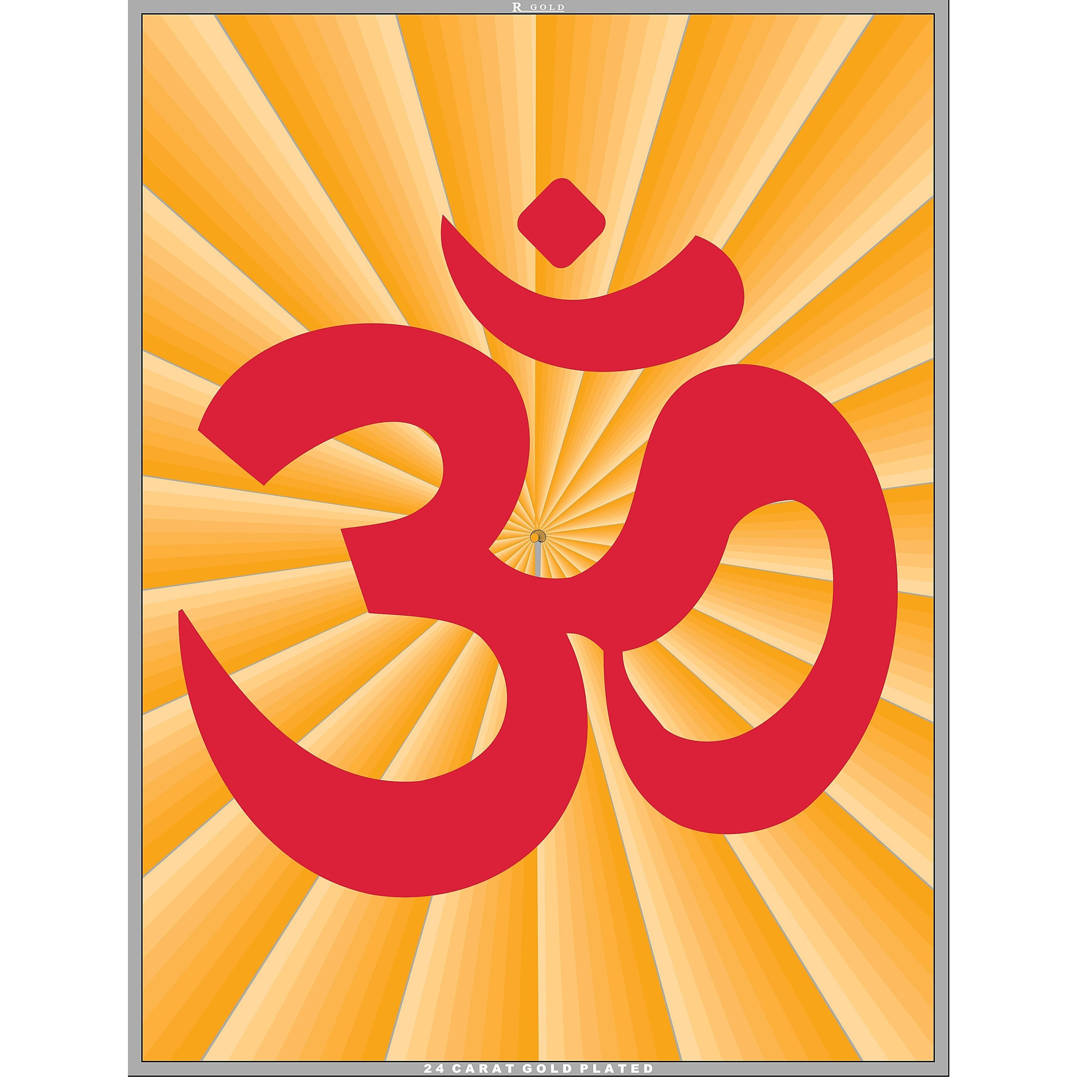 3484x3484 Buy Online Carat Gold Plated Om Aum Symbol Wall Picture Frame