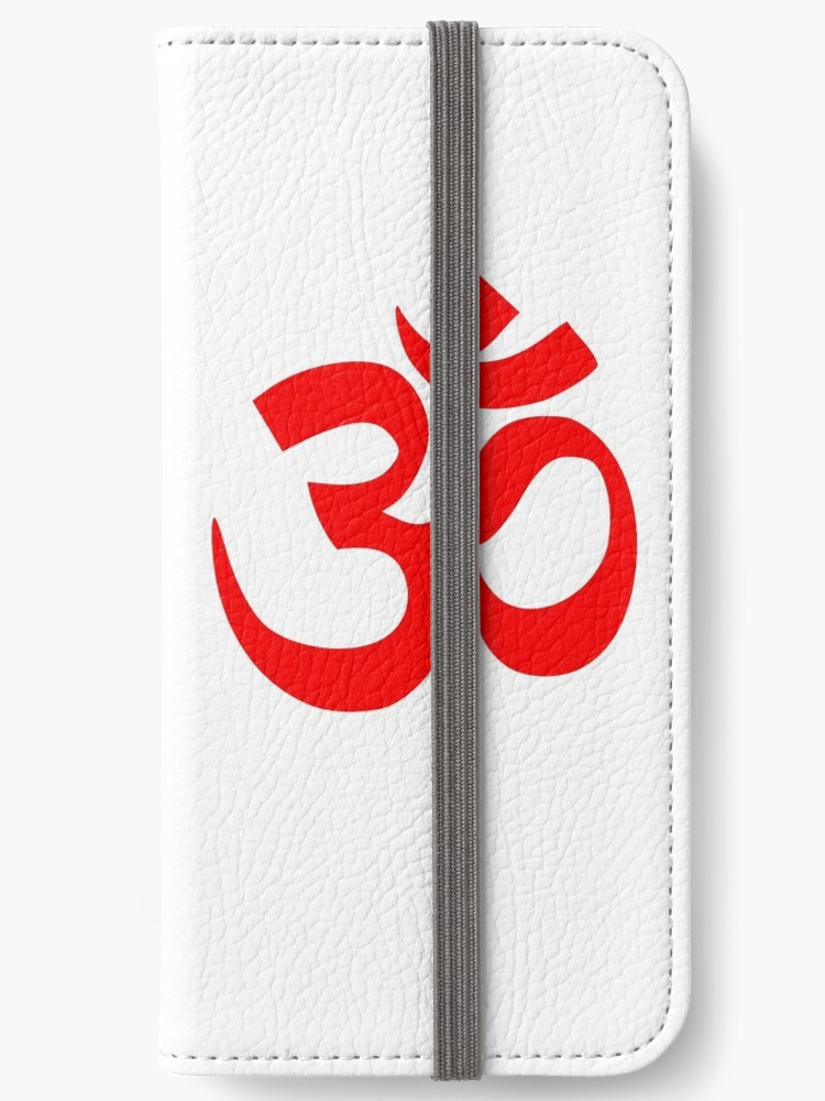 750x1000 Om Or Aum Symbol, A Spiritual Icon In Hindu Religion In Red