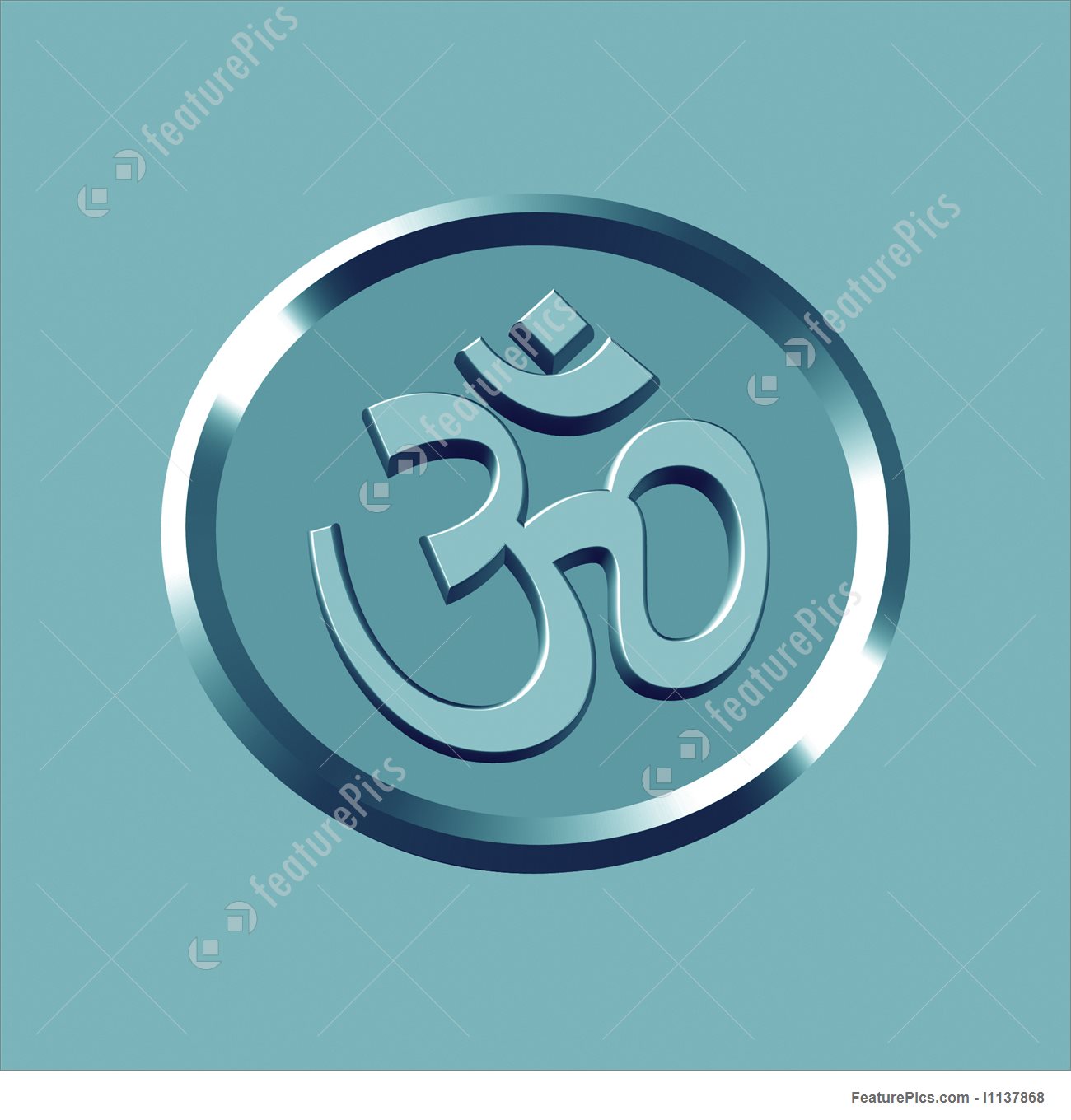 1300x1360 Aum Icon Stock Illustration