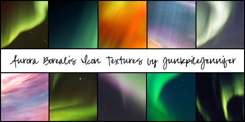 500x250 Aurora Borealis Icon Textures
