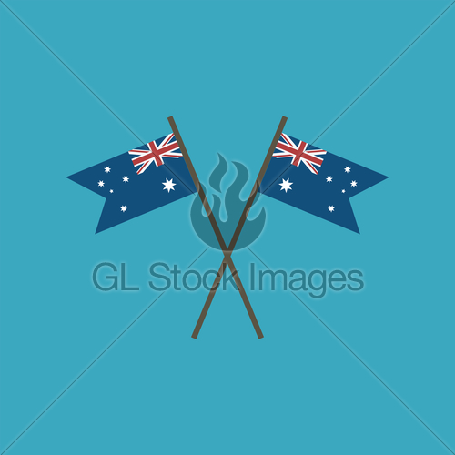 Australia Flag Icon In Flat Design Gl Stock Images 500x500 Australia Flag Icon In Flat Design Gl Stock Images
