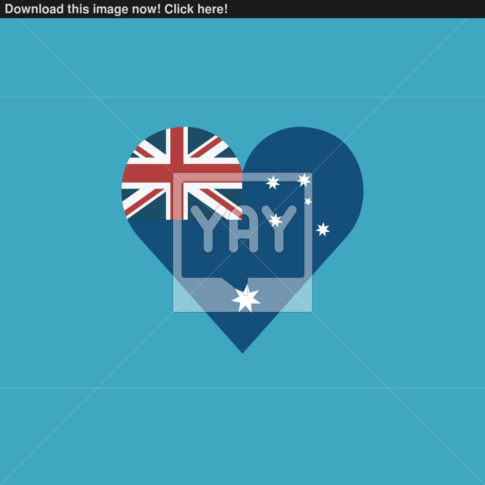 Australia Flag Icon In A Heart Shape In Flat Design Vector 1600x1600 Australia Flag Icon In A Heart Shape In Flat Design Vector