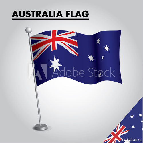 Australia Flag Icon National Flag Of Australia On A Pole 500x500 Australia Flag Icon National Flag Of Australia On A Pole