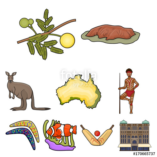 500x500 National Symbols Of Australia Web Icon On Australia Theme