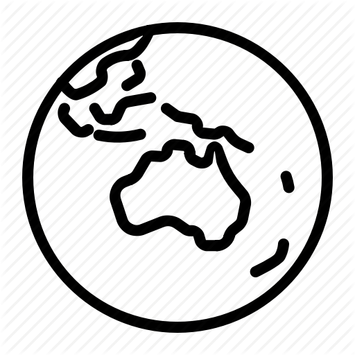 512x512 Australia, Earth, Globe, World Icon