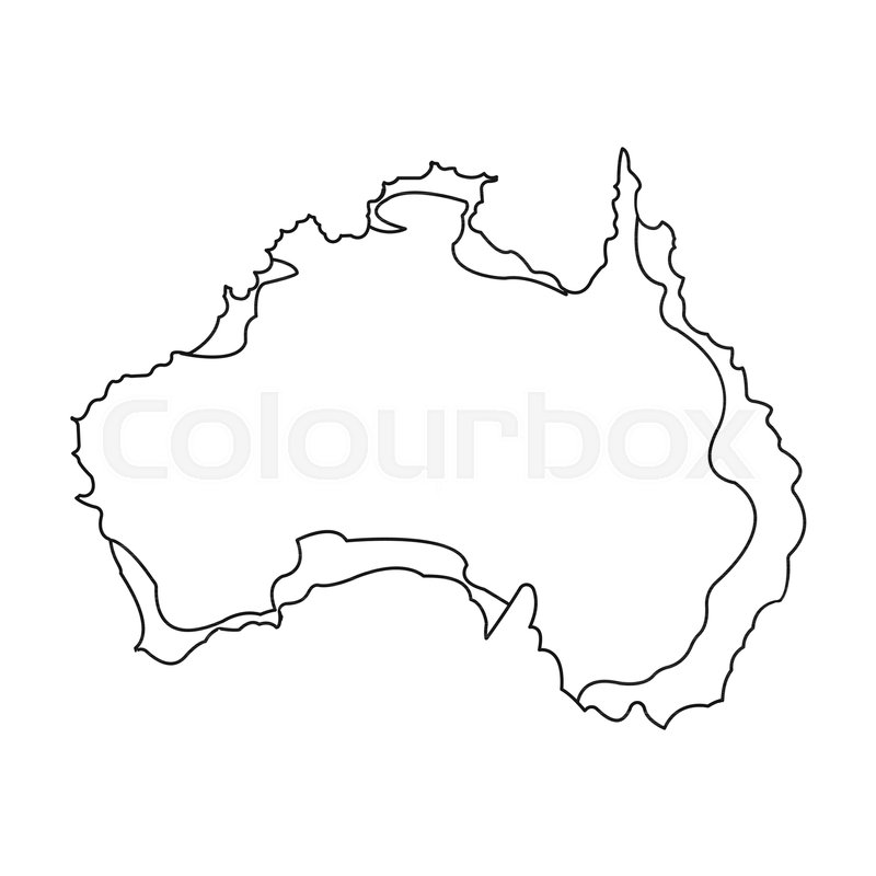 800x800 Territory Of Australia Icon In Outline Stock Vector Colourbox