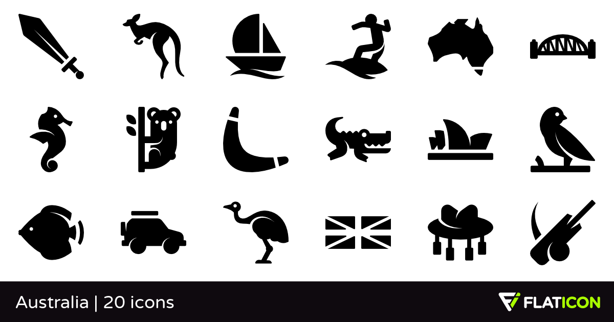 1200x630 Australia Free Icons