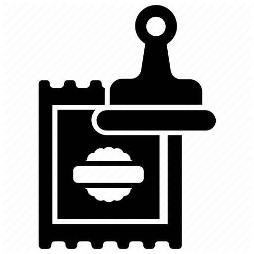 512x512 Authentic Paper, Authorization, Certification, Stamping, Verified Icon