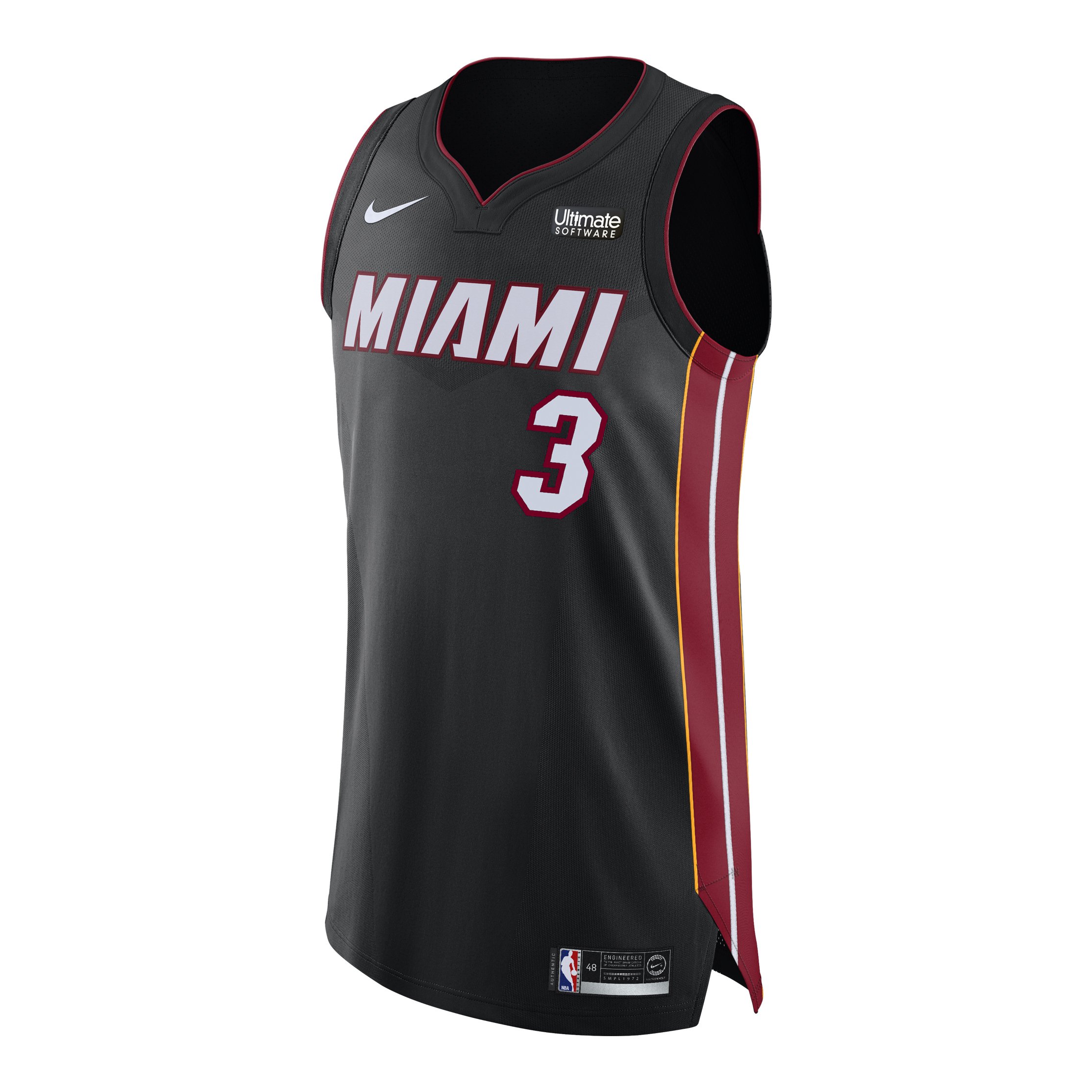 2228x2228 Dwyane Wade Nike Icon Black Authentic Jersey Miami Heat Store