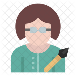 256x256 Author Icon Of Flat Style