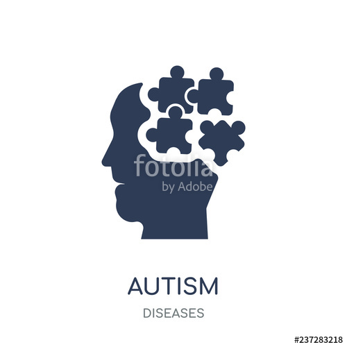 500x500 Autism Icon Autism Filled Symbol Design From Diseases Collection