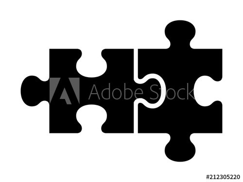 500x375 Two Pieces Of Jigsaw Puzzle Or Autism Puzzle Piece Symbol Flat